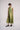 Laura - Long Silk Dress - Blueish Green