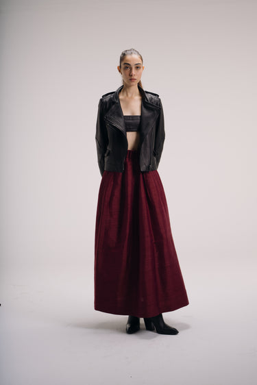 Sofia dramatic ball gown skirt - Burgundy