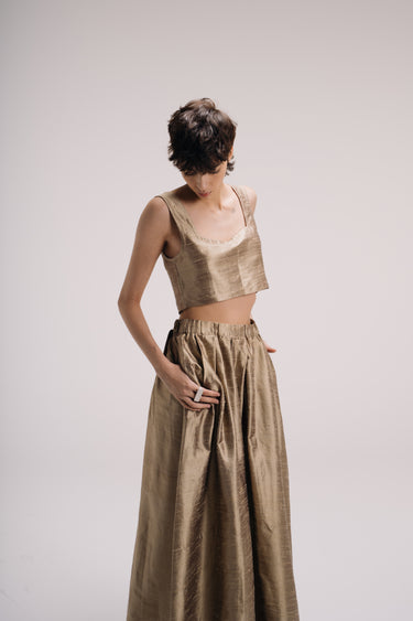 Sofia dramatic ball gown skirt - Antique Gold
