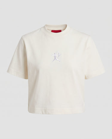 Victoria - Sagittarius Embroidered T-shirt - Off White