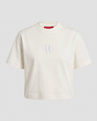 Victoria - Gemini Embroidered T-shirt - Off White