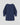 Brigitte Silk Shantung Dress - Navy Blue