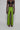 Ira Silk Shantung Pants - Orange green