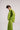 Ellie Silk Shantung Shirt - Yellow Green
