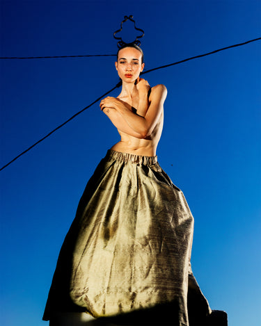 Sofia dramatic ball gown skirt - Antique Gold