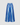 Khaleesi Wide-leg Trousers in Shantung Silk - Celtic Blue